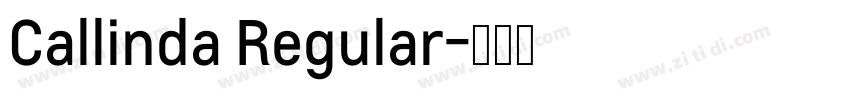 Callinda Regular字体转换